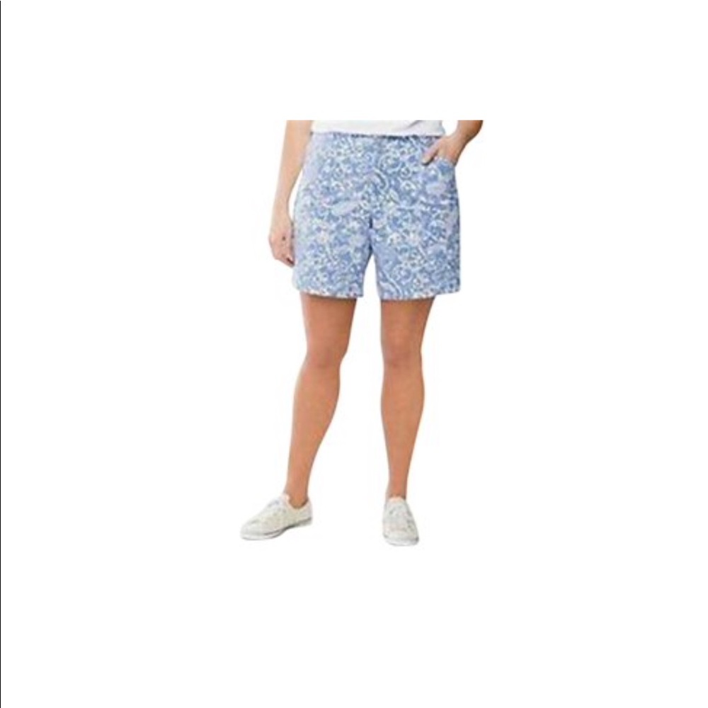 - LANE BRYANT Blue Floral Shorts 18 burmuda